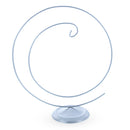 Art Deco Swirl Silver Metal Ornament Display Stand 10 Inches (Poland)
