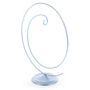 Art Deco Swirl Silver Metal Ornament Display Stand 10 Inches (Poland)