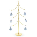 6-Arm Tiered Tree Gold Metal Ornament Display Stand 14 Inches (Poland)