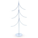 6-Arm Tiered Tree Silver Metal Ornament Display Stand 14 Inches (Poland)