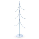 6-Arm Tiered Tree Silver Metal Ornament Display Stand 14 Inches (Poland)