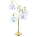 5-Arm Scroll Tree Branches Gold Metal Ornament Display Stand 14.5 Inches (Poland)