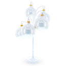 5-Arm Scroll Tree Branches White Painted Metal Ornament Display Stand 14.5 Inches (Poland)