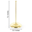 Upright Gold Metal Christmas Tree Topper Finial Stand Display Stand 7.2 Inches (Poland)