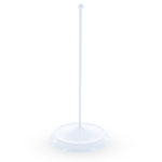 Upright White Metal Christmas Tree Topper Finial Stand Display Stand 7.2 Inches (Poland)