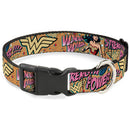 Plastic Clip Collar - Wonder Woman Strength & Power