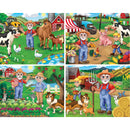 Old MacDonald's Farm 100 Piece Jigsaw Puzzles 4-Pack