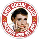 Anti Social Club Car Magnet