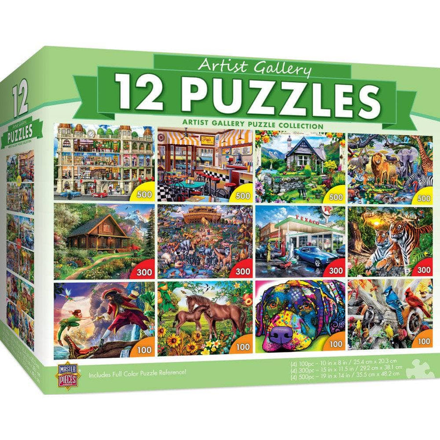 Artist Gallery Jigsaw Puzzle Collection - 12-Pack