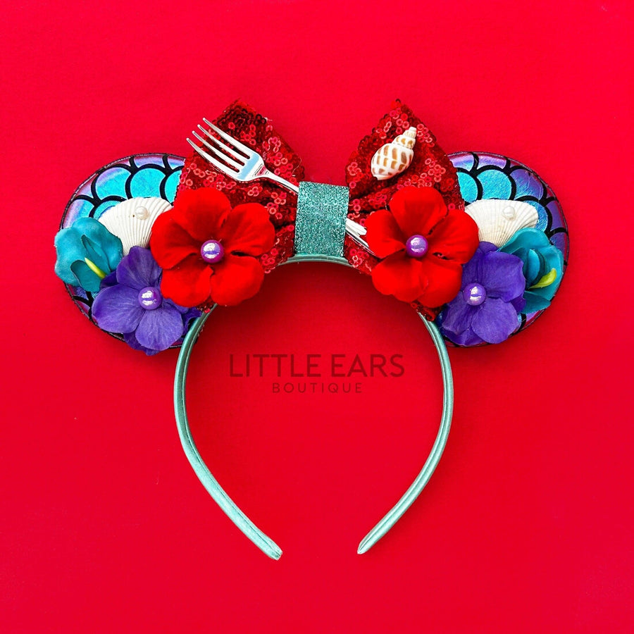 Ariel Flowers Mickey Ears