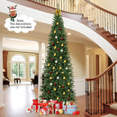 12 FT Artificial Christmas Tree with 800 Warm White LED Lights for Home Party Shopping Mall