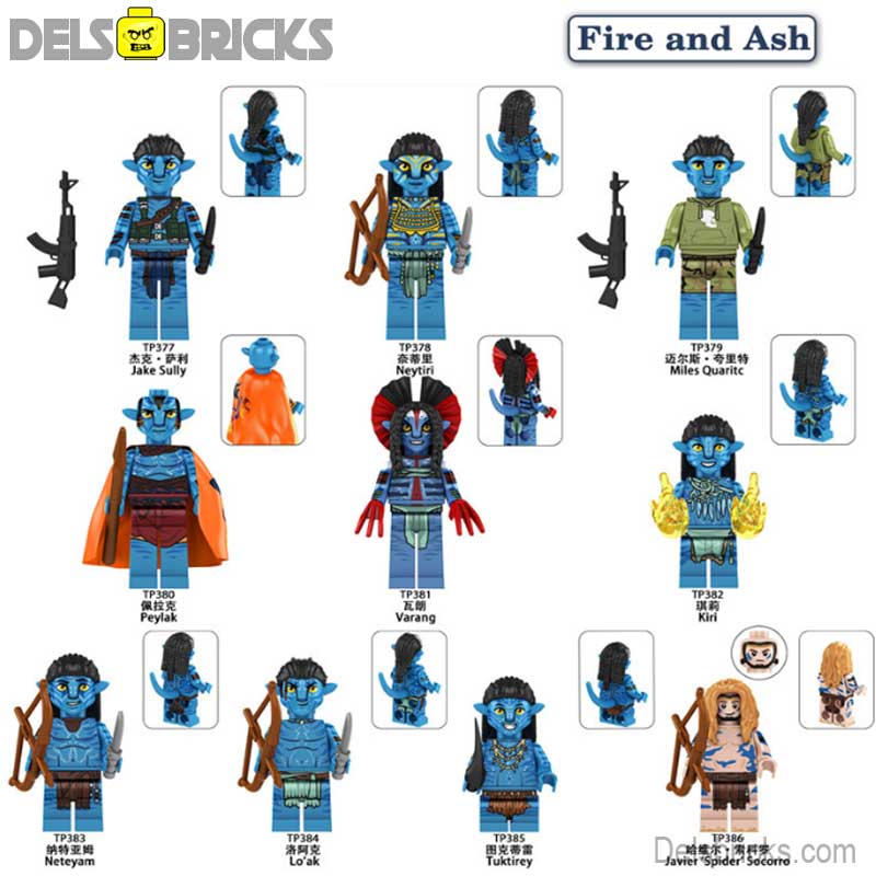 Avatar: Fire & Ash Set of 10 Lego Minifigures Custom Toys