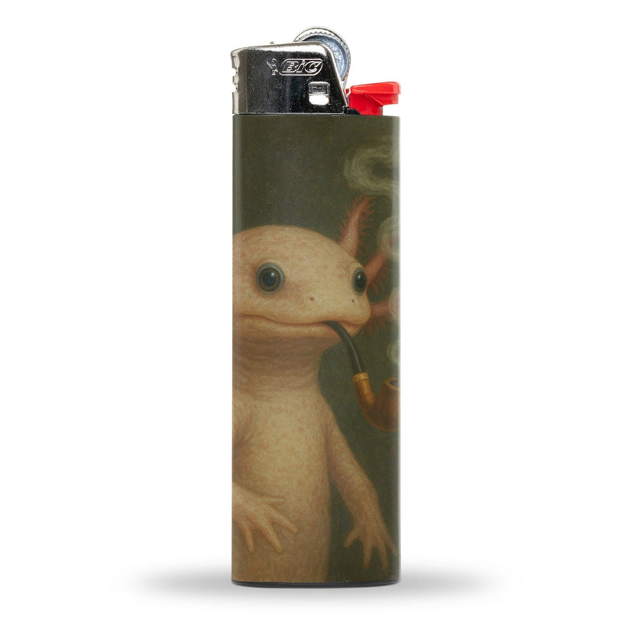 Axolotl with a Pipe Lighter
