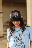 Aztec Desert Cow Patch Trucker Hat