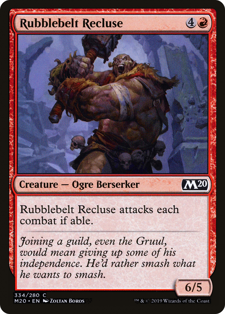 Rubblebelt Recluse (M20-334) - Core Set 2020