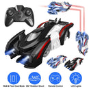 Electric Wall Climbing Car Toy 360¡ Rotating Shunt Car Remote Control Dual Mode RC Car Rechargeable Toy Car with Headlights Taillights Birthday Christ