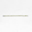 8.61 Carat Genuine Peridot .925 Sterling Silver Bracelet