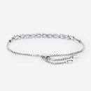 2.20 Carat Genuine Aquamarine .925 Sterling Silver Bracelet