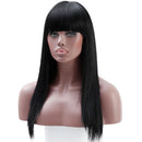 European American Women's Long Straight Wig