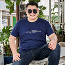 Plus Size Cotton Round Neck Men's T-shirt