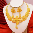 Gold Flower Jewelry Set