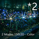Solar Fireworks LED String Lights Decor