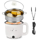 Electric Hot Pot with Steamer 1.8L Dual Power Ceramic Cooker