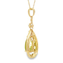 Peridot Diamond Fashion Pendants 14KT Yellow Gold