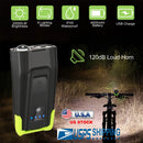 20000LM Bike Front Lights Set Bicycle Headlights w/120dB Loud Horn IPX5 Water-Resistant 4000mAh USB Rechargeable for Night Riding
