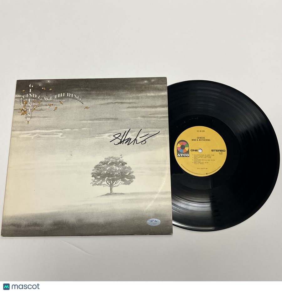 Steve Hackett Signed Wind & Wuthering Vinyl Album PSA Autographed Genesis