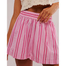 Striped Elastic Pocket Beach Shorts