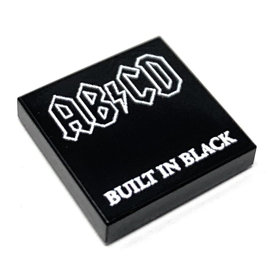 B3 Customs® AB / CD Built in Black Music Album Cover (2x2 Tile) Custom Printed B3 Customs 