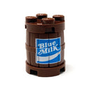 B3 Customs® Blue Milk Barrel / Keg made from LEGO parts Custom Printed B3 Customs 