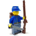 B3 Customs® Civil War Union Soldier Minifig made using LEGO parts B3 Customs Yellow Flesh (Classic) 