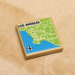 B3 Customs® Los Angeles, CA Map (2x2 Tile) Custom LEGO Parts B3 Customs 