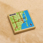 B3 Customs® Miami, FL USA Map (2x2 Tile) Custom LEGO Parts B3 Customs 