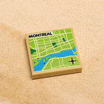 B3 Customs® Montreal, Canada Map (2x2 Tile) Custom LEGO Parts B3 Customs 