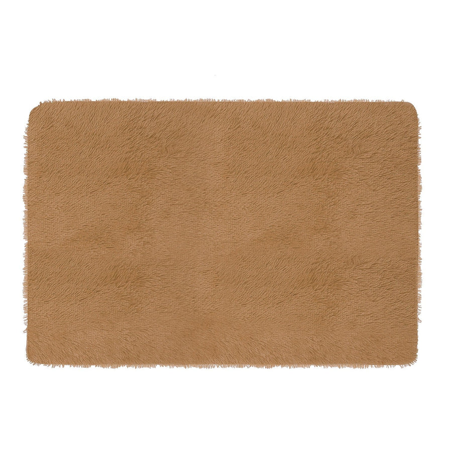 Fluffy Bedroom Rug 4Õ x 2.6Õ Anti-Skid Shaggy Area Rug Decorative Floor Carpet Mat for Nursery Bedroom Living Room
