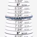 14.33 Carat Genuine Blue Diamond 14K White Gold Bracelet
