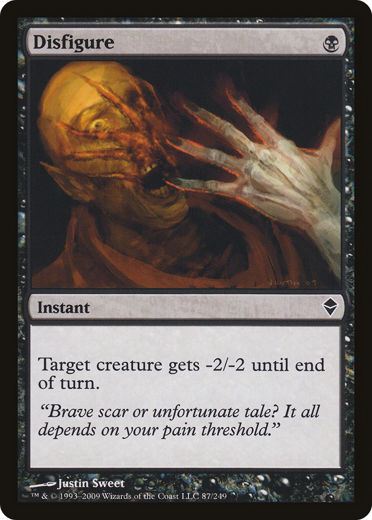 Disfigure (ZEN-087) - Zendikar Foil