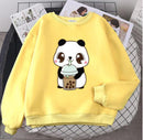 Plus Size Sweater Round Neck Printed Letters Loose Comfortable Top