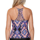Raisins Juniors Coconut Grove Printed Macramé Tankini Top