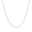14k Yellow Gold Round Cable Link Chain 1.1mm