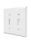 Enerlites Poly Carbonate Thermoplastic Wall Plate 2-Gang Toggle/10 Pack