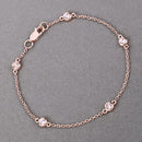 0.45 Carat Genuine Morganite .925 Sterling Silver Bracelet