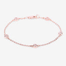 0.45 Carat Genuine Morganite .925 Sterling Silver Bracelet