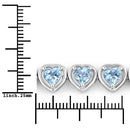 10.50 Carat Genuine Blue Topaz .925 Sterling Silver Bracelet