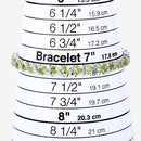 13.64 Carat Genuine Peridot .925 Sterling Silver Bracelet