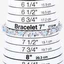 7.64 Carat Genuine Blue Topaz and White Diamond .925 Sterling Silver Bracelet