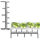 21.37 Carat Genuine Peridot .925 Sterling Silver Bracelet